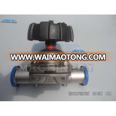 Sanitary Stainless Steel 3 Way U Type Diaphragm Valve (ACE-GMF-W1)