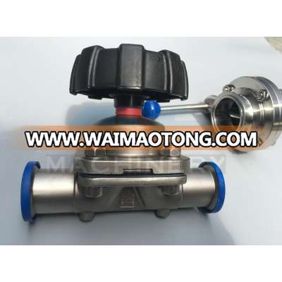 Stainless Steel Three Way Sanitary Diaphragm Valve (ACE-GMF-C1)