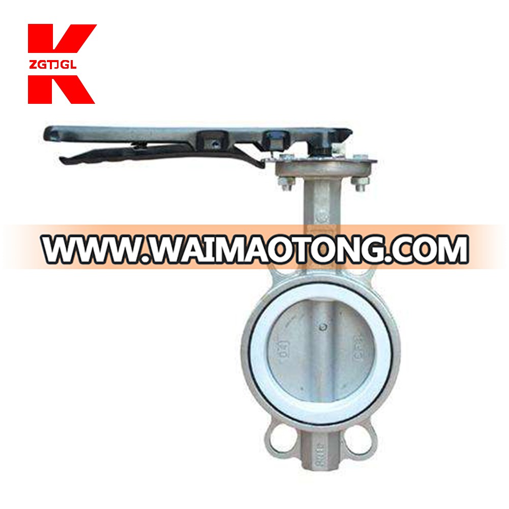 High performance jis 10k food grade handles wafer lug butterfly valve seat ring