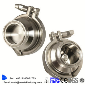 1.5 in Sanitary Clamped Check Valve Stainless Steel 304 Ss316L