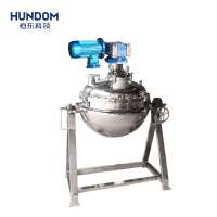 Food processing machine sealed stirring jacketed kettle for syrup, pepper paste, chili sauce  making